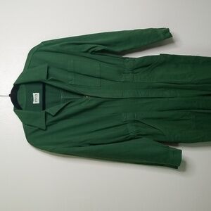 ETICA Forest Green Cotton Utility Jumpsuit Small